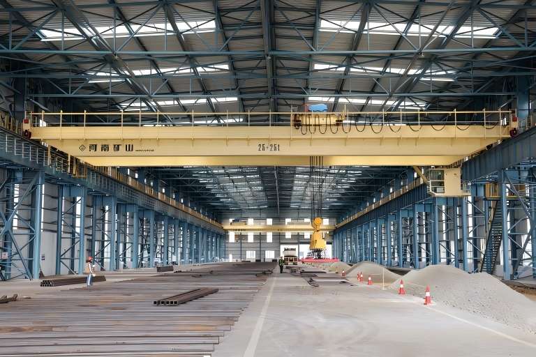 Slab gripper crane manufactured by Henan Mine Crane