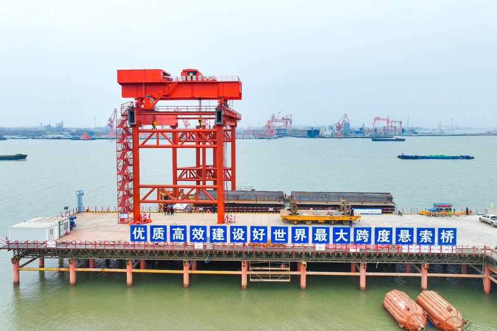 Double girder bridge crane manufactured by Henan Mine Crane