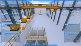 Intelligent grab bucket crane for blast furnace project