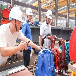 Intelligent cranes manufactured by Henan Mine Crane for Shaanxi Steel Group project site