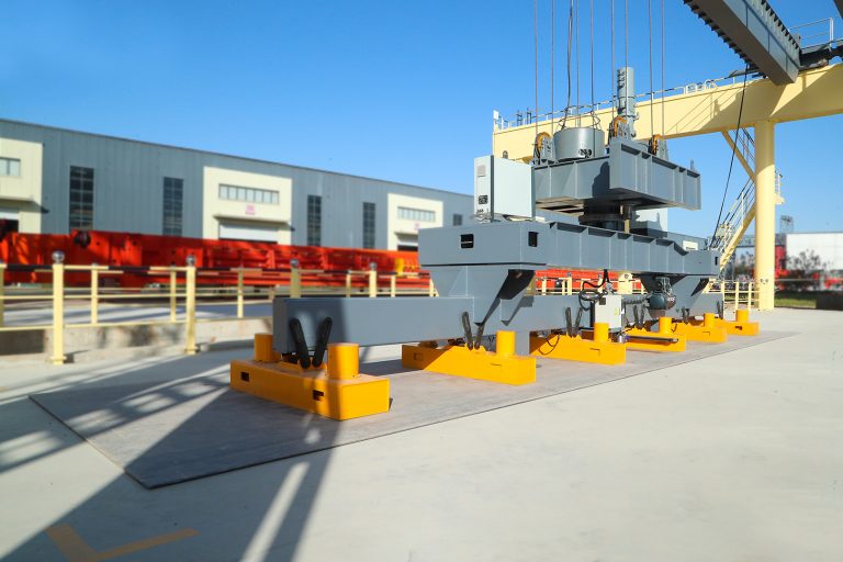  warehousing overhead crane for steel plate handling