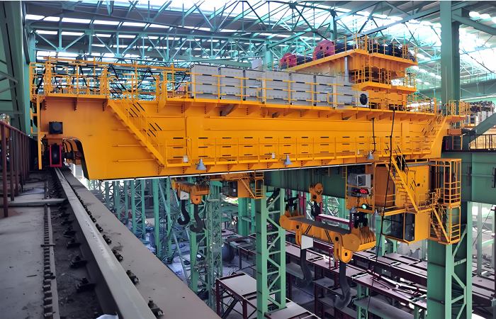 450t four-beam four-rail casting crane for ladle handling