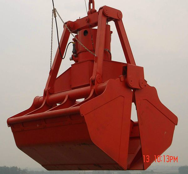 Single cable suspended grab