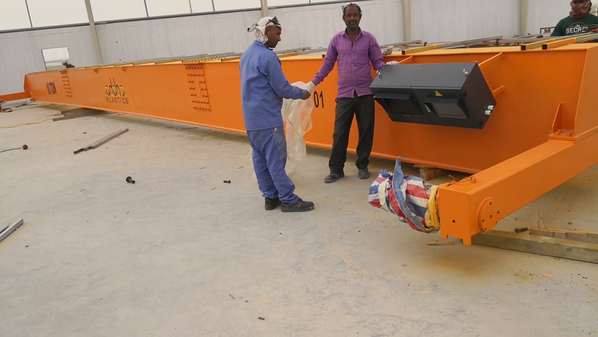 overhead crane installation