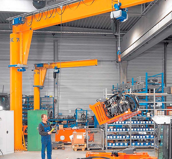 Electric Slewing Jib Crane