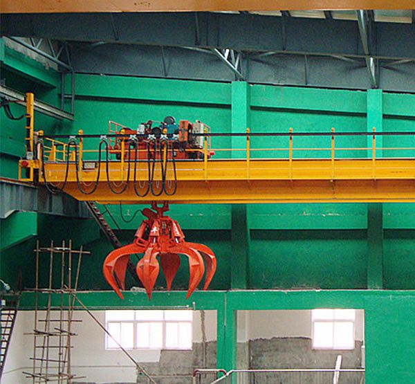 Waste to engery plant overhead crane