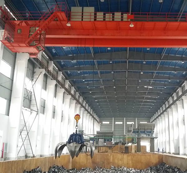 Waste to engery plant overhead crane